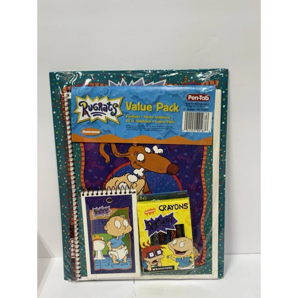 Rare Nickelodeon Pen-Tab 2000 Rugrats Stationary Value Pack NEW Sealed